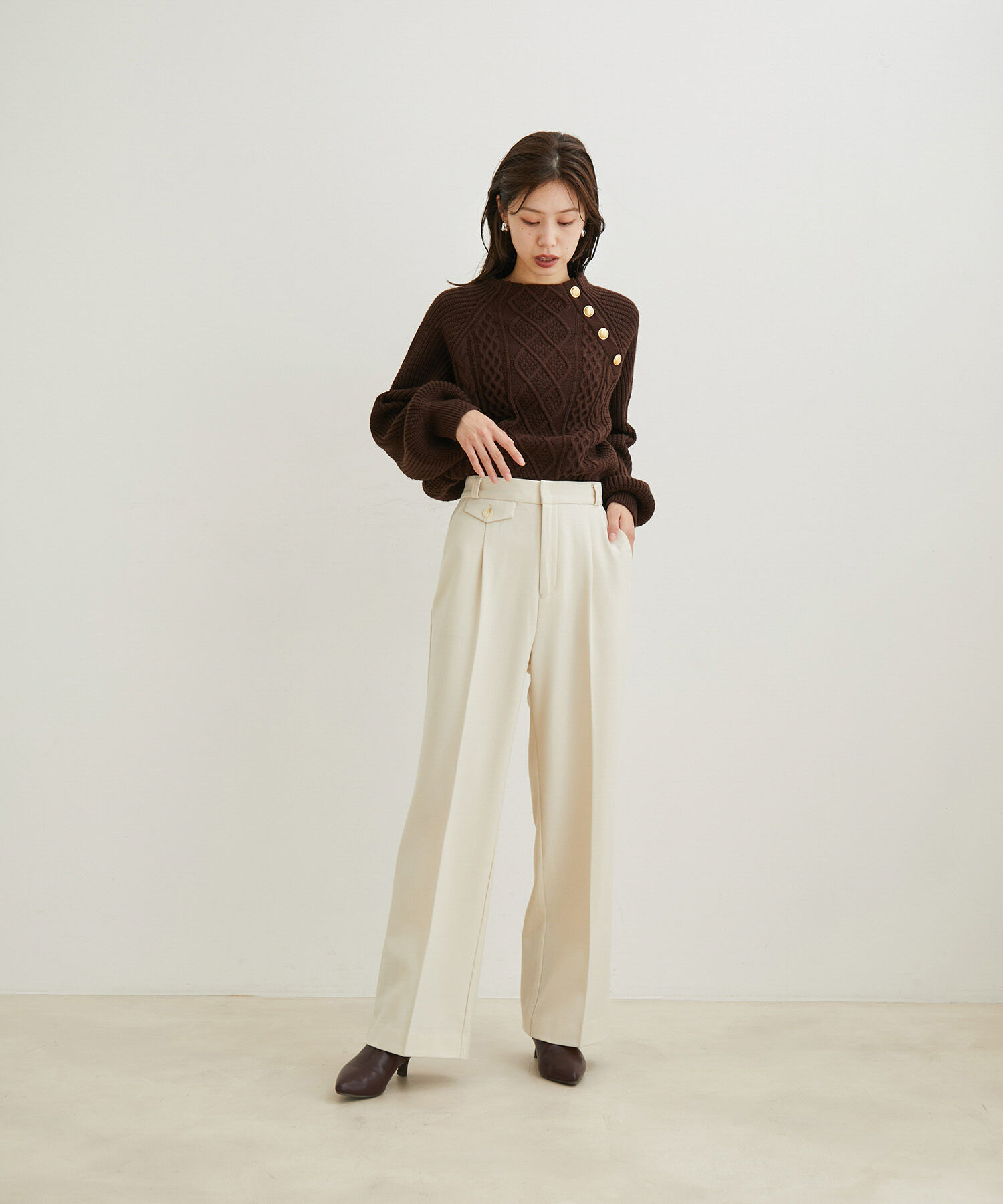 VIS「【HOT BEAUTY STRETCH】【洗える】ストレートパンツ」|その他|