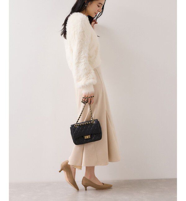 VIS「エスカルゴ切替スエードライクスカート」|スカート|