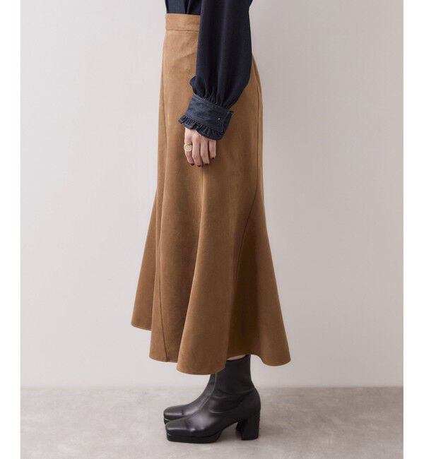 VIS「エスカルゴ切替スエードライクスカート」|スカート|