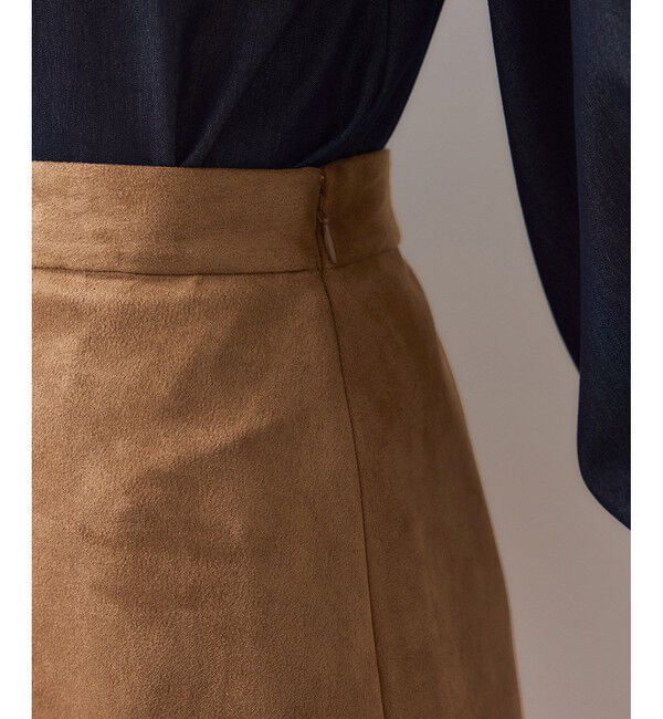 VIS「エスカルゴ切替スエードライクスカート」|スカート|