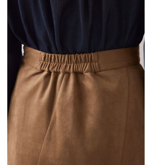 VIS「エスカルゴ切替スエードライクスカート」|スカート|