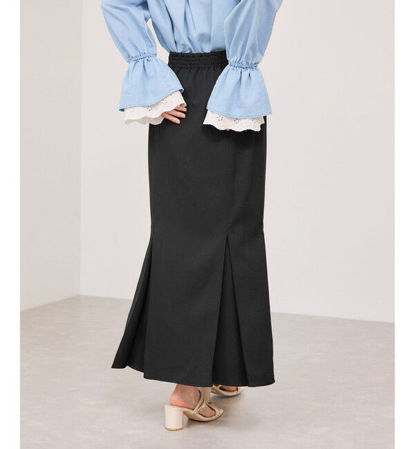 VIS「ボックスプリーツマーメイドスカート/イージーケア・防シワ」|スカート|