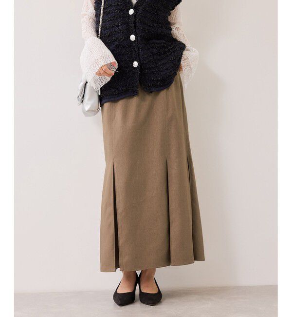 VIS「ボックスプリーツマーメイドスカート/イージーケア・防シワ」|スカート|