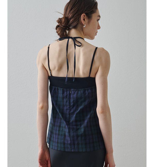 Drawing Numbers「【Drawing Numbers】オーガニックコットンホルターキャミソール」|シャツ・ブラウス|