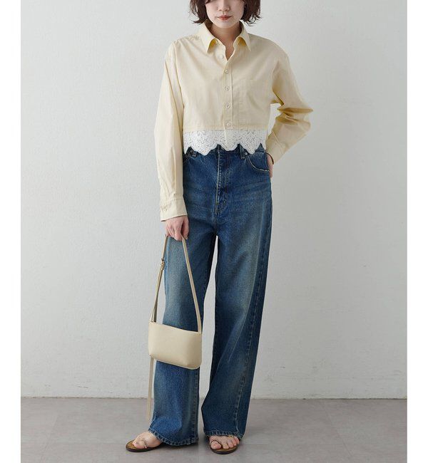  「レースコンビシャツ」|シャツ・ブラウス|