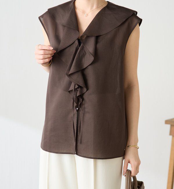  「ラッフルフレンチブラウス」|シャツ・ブラウス|