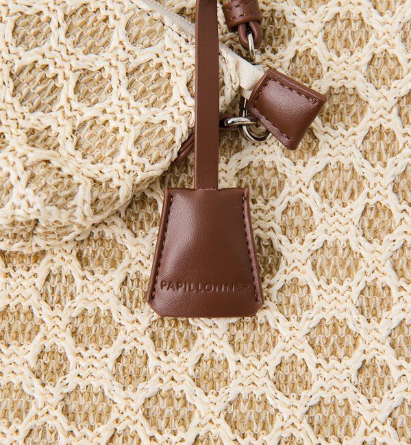  「【PAPILLONNER/パピヨネ】ラフィアツインズバッグ」|トートバッグ|