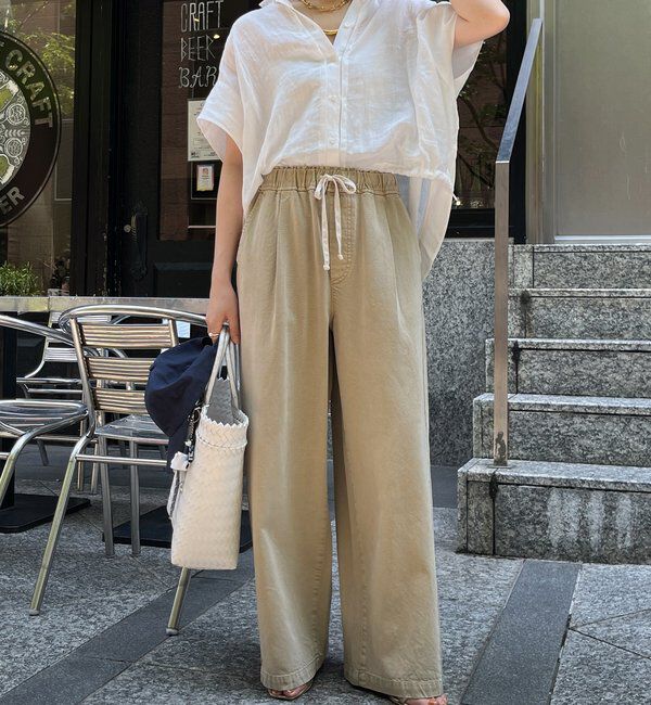  「デニムワイドイージーパンツ」|デニム|