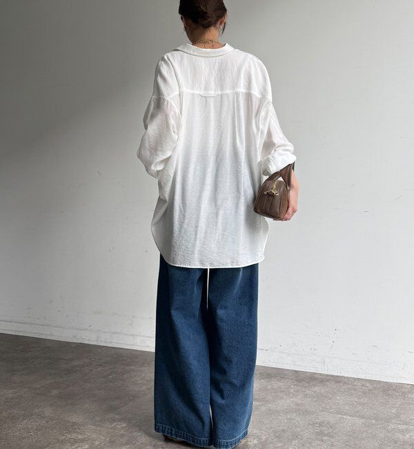  「デニムワイドイージーパンツ」|デニム|