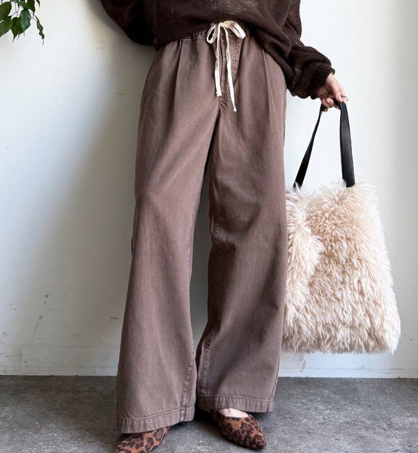  「デニムワイドイージーパンツ」|デニム|