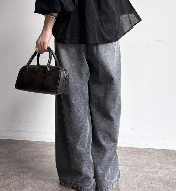  「デニムワイドイージーパンツ」|デニム|