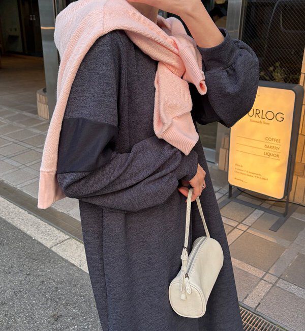  「【インフルエンサーSAKURA企画】リネンライクエアリー袖切替ワンピース」|ワンピース|