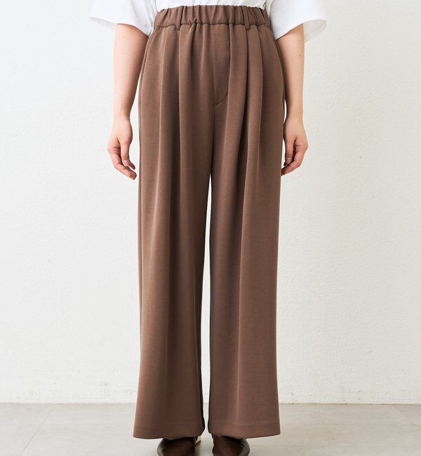  「予約【セットアップ着用可能/接触冷感機能付き】ドレーピーカットスラックス」|チノ|
