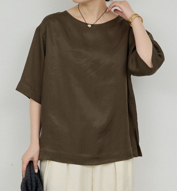  「【セットアップ対応】キュプラTeeブラウス」|シャツ・ブラウス|