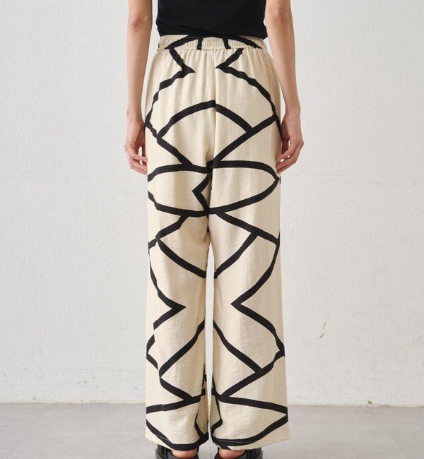  「ラインプリントイージーパンツ」|チノ|