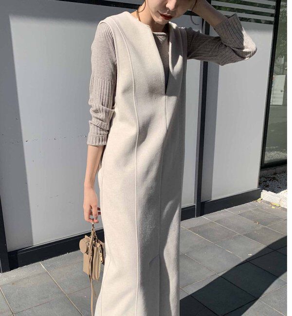  「ストレッチメルトンワンピース」|ワンピース|