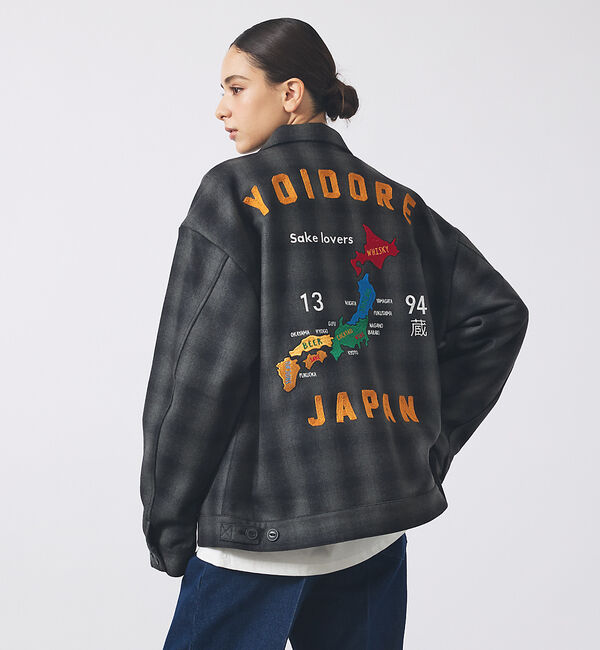 ABAHOUSE「【YOIDORE / ヨイドレ】Souvenir Wool Jacket / ス」|ブルゾン・スタジャン|ブラック