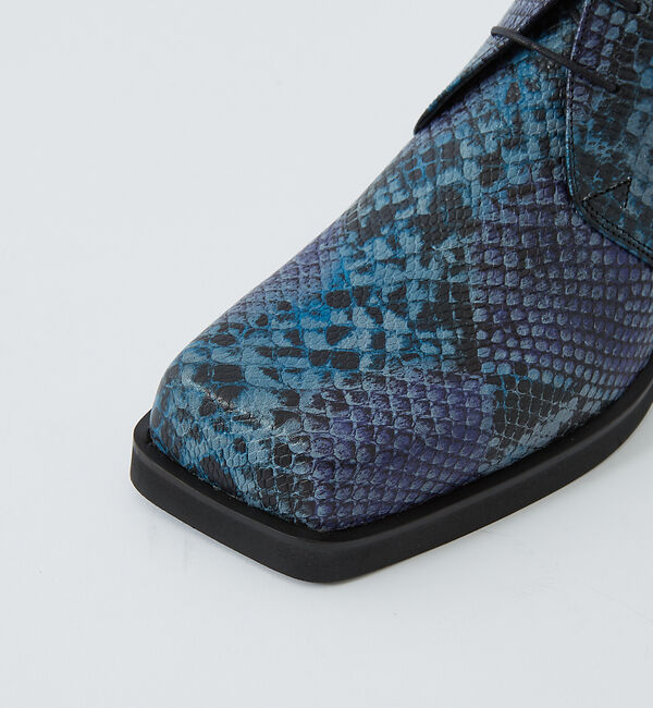 alfredoBANNISTER「オブリーク パイソン チャッカ ブーツ」|ショートブーツ|