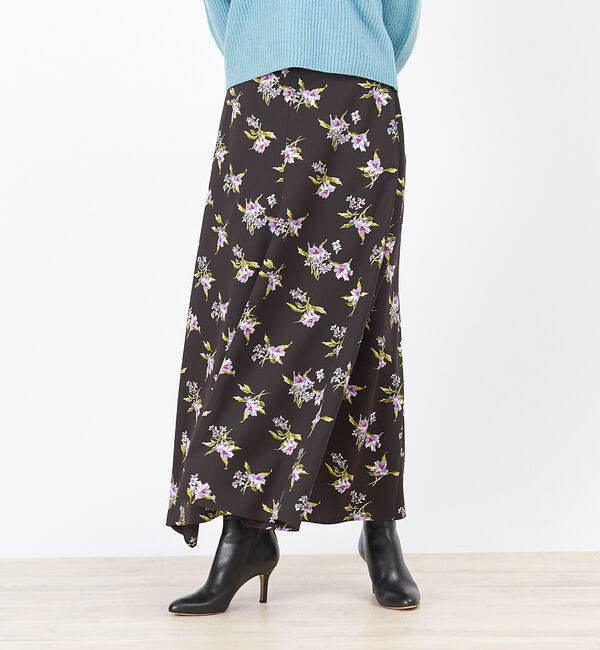 Rouge vif「フラワープリントスカート」|スカート|