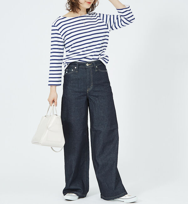 Rouge vif「【SOMETHING/サムシング】LISA ワイド デニムパンツ」|デニム|