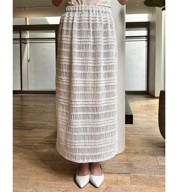 Rouge vif「【一部店舗限定】シャーリングタイトスカート」|スカート|