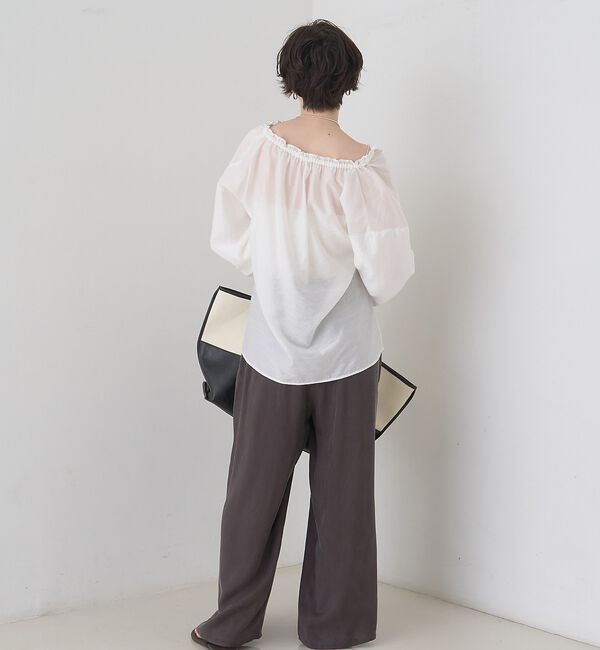 Rouge vif「【一部店舗限定】バルーンスリーブシアーブラウス【予約】」|シャツ・ブラウス|