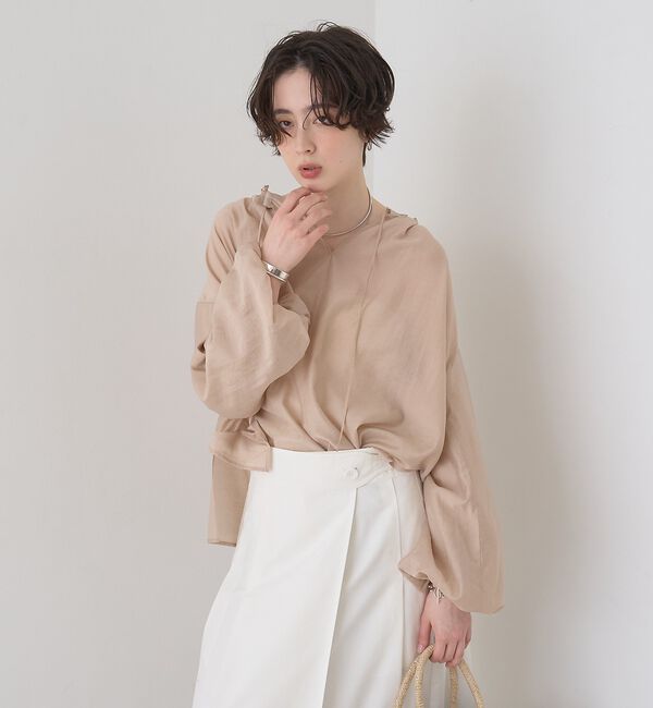 Rouge vif「【一部店舗限定】バルーンスリーブシアーブラウス【予約】」|シャツ・ブラウス|