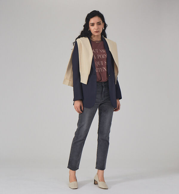 AU BANNISTER「スクエアトゥミドルヒールパンプス」|パンプス|