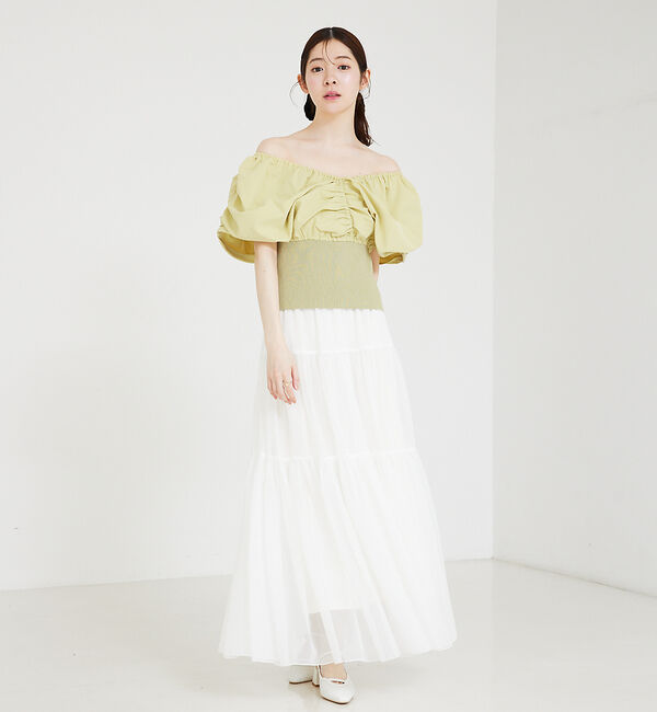 SELFIST「チュールティアードスカート」|スカート|