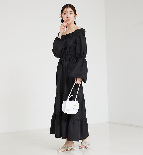 SELFIST「2wayオフショルティアードワンピース」|ワンピース|