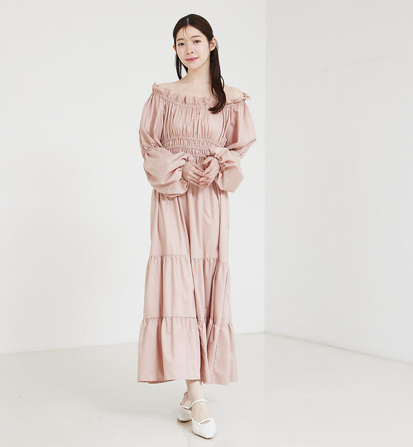 SELFIST「2wayオフショルティアードワンピース」|ワンピース|