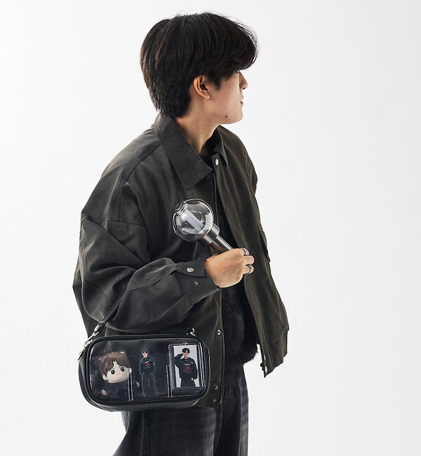 LOWELL things「【BLK/再入荷】オシゴト/マルチポーチバッグ/推しぬいポーチ【推し活】」|ハンドバッグ|