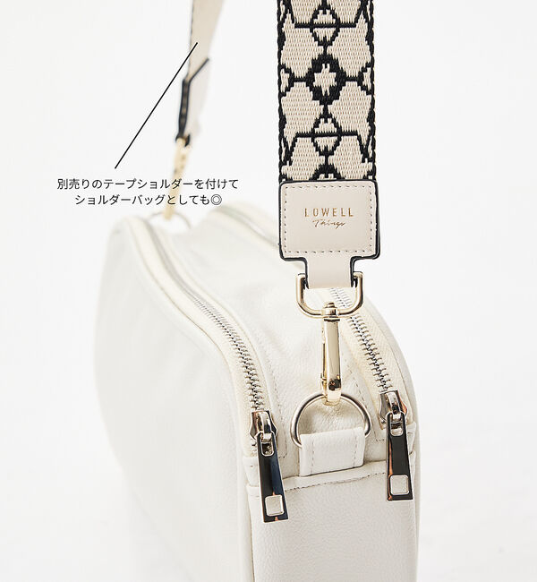 LOWELL things「【BLK/再入荷】オシゴト/マルチポーチバッグ/推しぬいポーチ【推し活】」|ハンドバッグ|