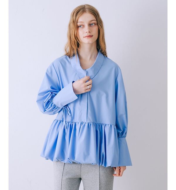 SELFIST「バルーンシャツブラウス」|シャツ・ブラウス|ブルー