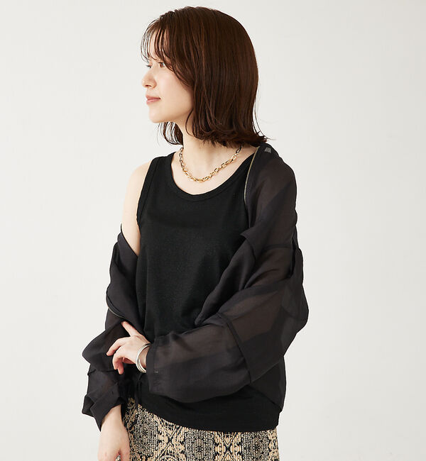 abahouse mavie「ラメタンクトップ」|キャミソール|