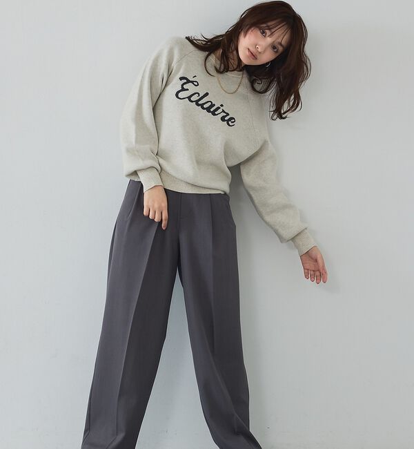 abahouse mavie「【新色追加】ロゴジャガードニット」|ニット・セーター|