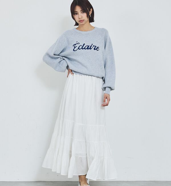 abahouse mavie「【新色追加】ロゴジャガードニット」|ニット・セーター|