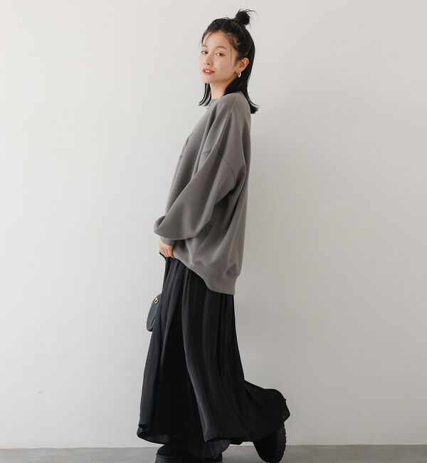 abahouse mavie「ヴィンテージサテンギャザースカート」|スカート|