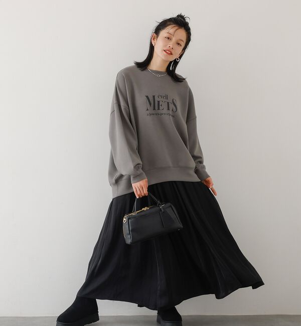 abahouse mavie「ヴィンテージサテンギャザースカート」|スカート|