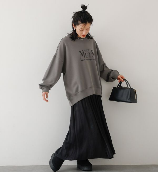 abahouse mavie「ヴィンテージサテンギャザースカート」|スカート|