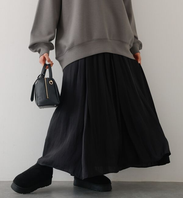 abahouse mavie「ヴィンテージサテンギャザースカート」|スカート|