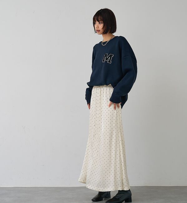abahouse mavie「ドットマーメイドスカート」|スカート|