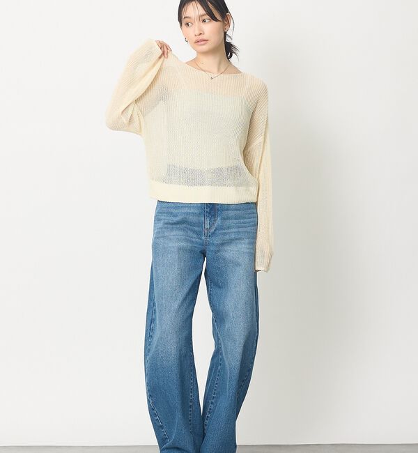 abahouse mavie「【主役級】シアーニットプルオーバー」|ニット・セーター|