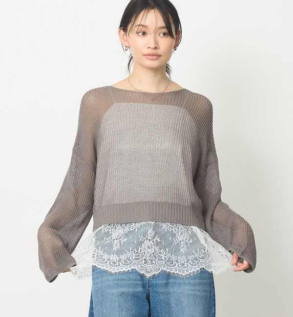 abahouse mavie「【主役級】シアーニットプルオーバー」|ニット・セーター|