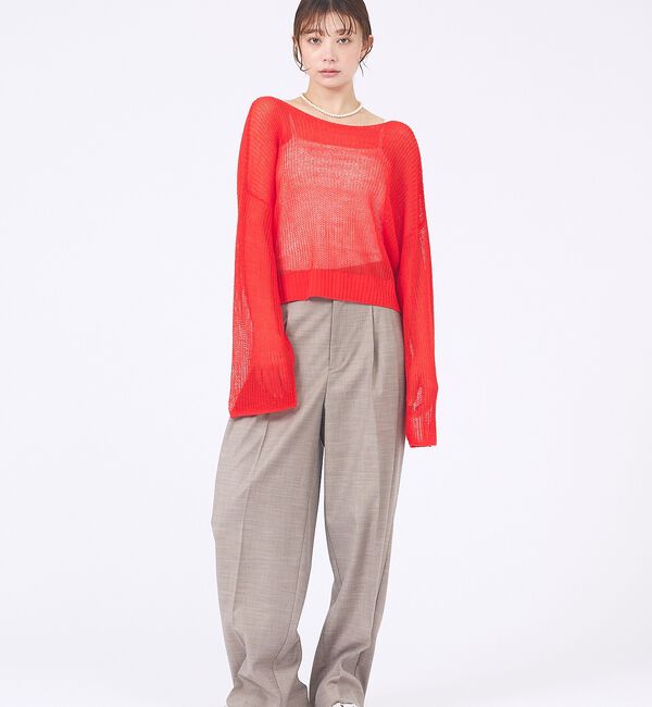 abahouse mavie「【主役級】シアーニットプルオーバー」|ニット・セーター|