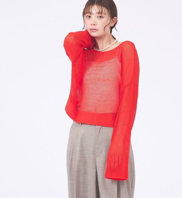 abahouse mavie「【主役級】シアーニットプルオーバー」|ニット・セーター|