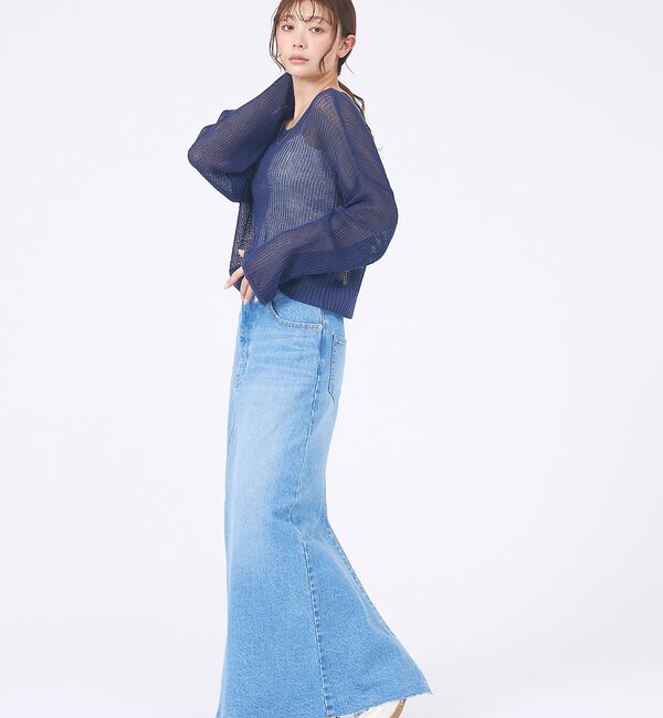 abahouse mavie「【主役級】シアーニットプルオーバー」|ニット・セーター|