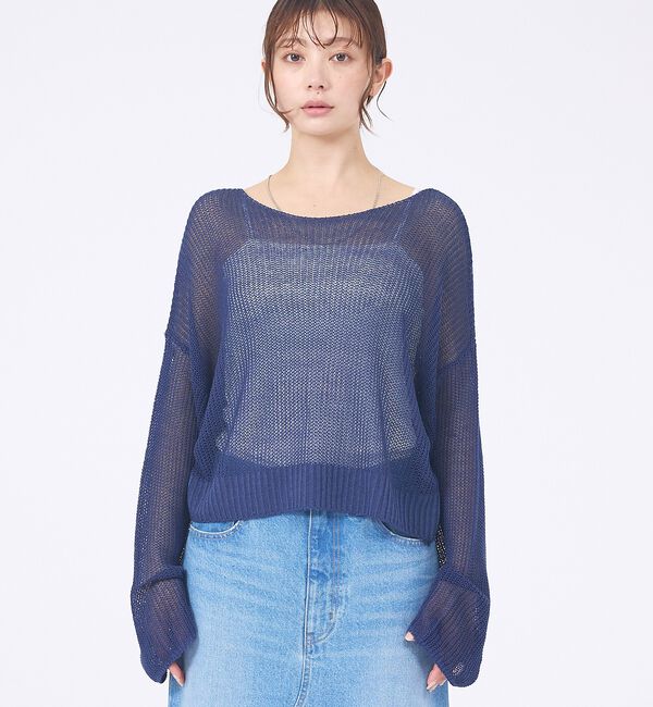 abahouse mavie「【主役級】シアーニットプルオーバー」|ニット・セーター|