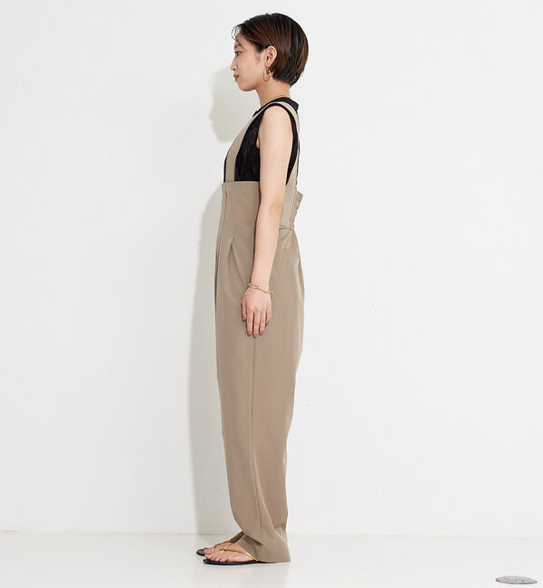 NOMINE「タックテーパードサロペットオールインワン」|オールインワン|