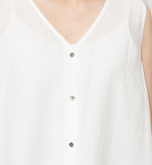 NOMINE「【襟取り外し可能】リネンライク3WAYボリュームカラーブラウス」|シャツ・ブラウス|